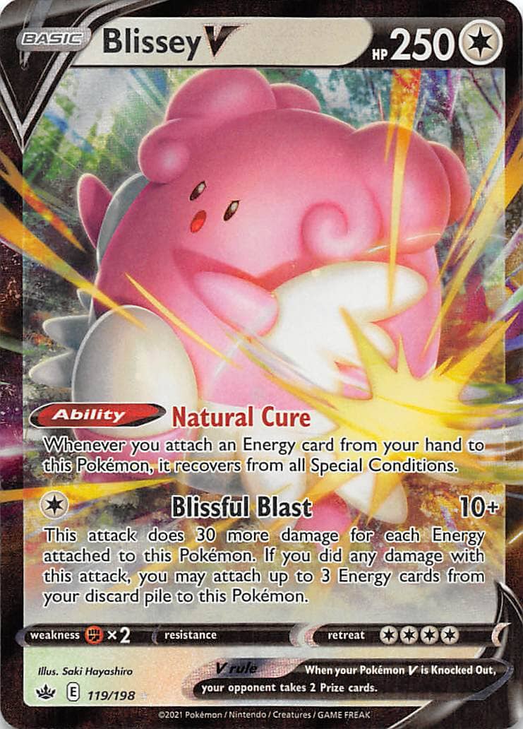 Blissey V (119/198) [Sword & Shield: Chilling Reign] Pokemon Single Pokémon  | Multizone: Comics And Games