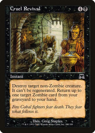 Cruel Revival [Onslaught] MTG Single Magic: The Gathering  | Multizone: Comics And Games