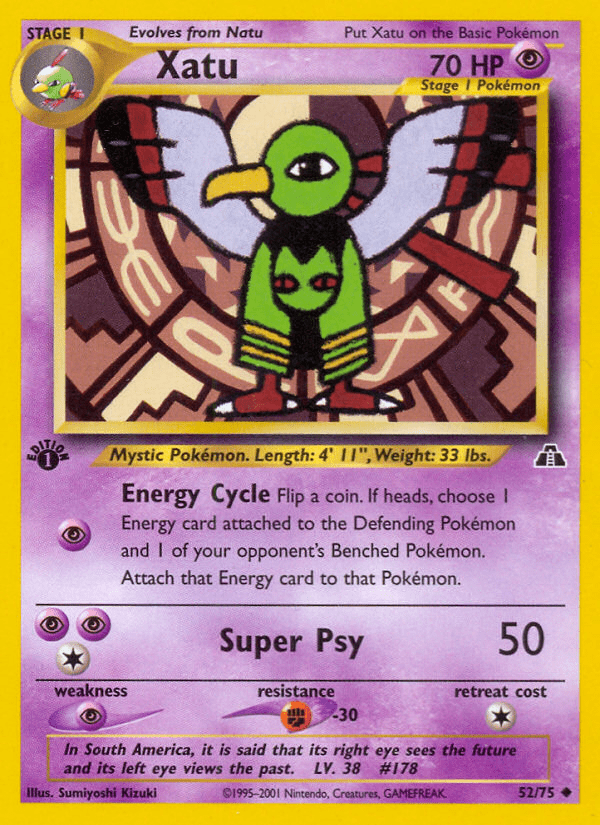 Xatu (52/75) [Neo Discovery 1st Edition] Pokemon Single Pokémon  | Multizone: Comics And Games