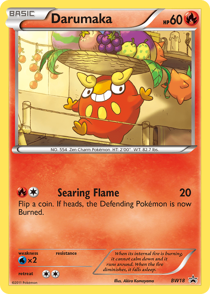 Darumaka (BW18) [Black & White: Black Star Promos] Pokemon Single Pokémon  | Multizone: Comics And Games
