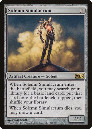 Solemn Simulacrum [Magic 2012] MTG Single Magic: The Gathering  | Multizone: Comics And Games