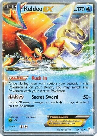 Keldeo EX (49/149) (Anguille Sous Roche - Clement Lamberton) [World Championships 2013] Pokemon Single Pokémon  | Multizone: Comics And Games