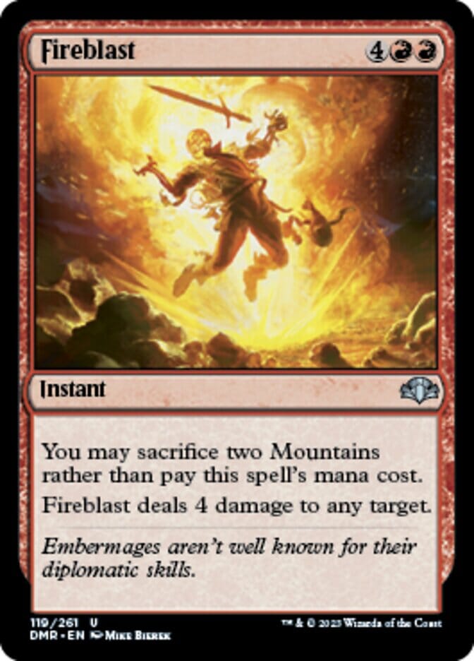 Fireblast [Dominaria Remastered] MTG Single Magic: The Gathering  | Multizone: Comics And Games