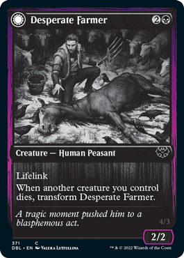 Desperate Farmer // Depraved Harvester [Innistrad: Double Feature] MTG Single Magic: The Gathering  | Multizone: Comics And Games