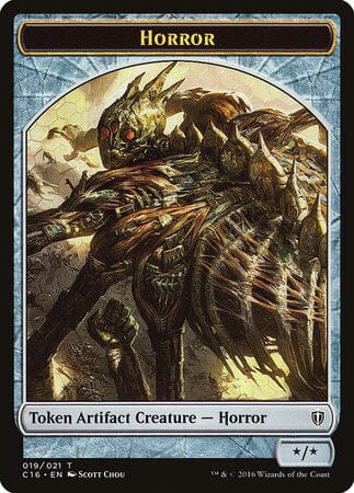 Horror // Thopter Double-sided Token [Commander 2016 Tokens] MTG Single Magic: The Gathering  | Multizone: Comics And Games