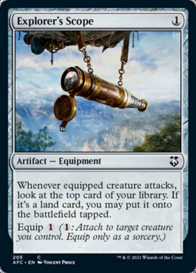 Explorer's Scope [Dungeons & Dragons: Adventures in the Forgotten Realms Commander] MTG Single Magic: The Gathering  | Multizone: Comics And Games