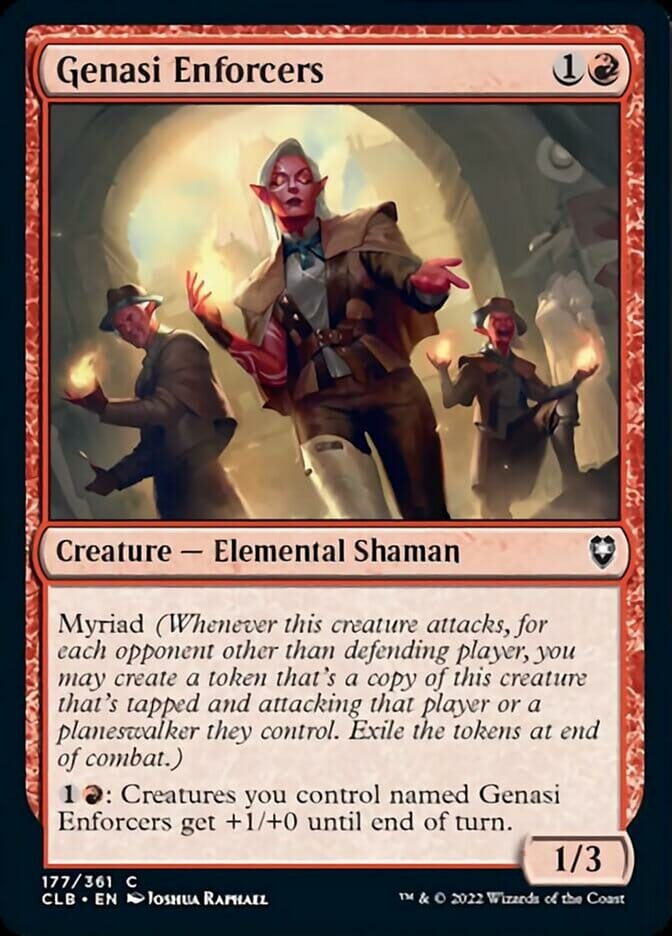 Genasi Enforcers [Commander Legends: Battle for Baldur's Gate] MTG Single Magic: The Gathering  | Multizone: Comics And Games