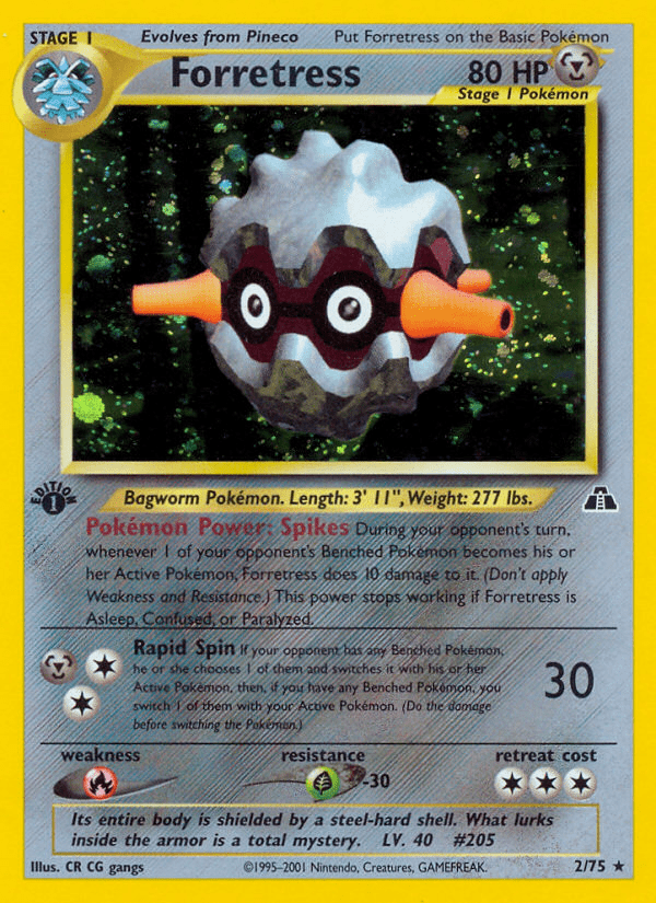 Forretress (2/75) [Neo Discovery 1st Edition] Pokemon Single Pokémon  | Multizone: Comics And Games