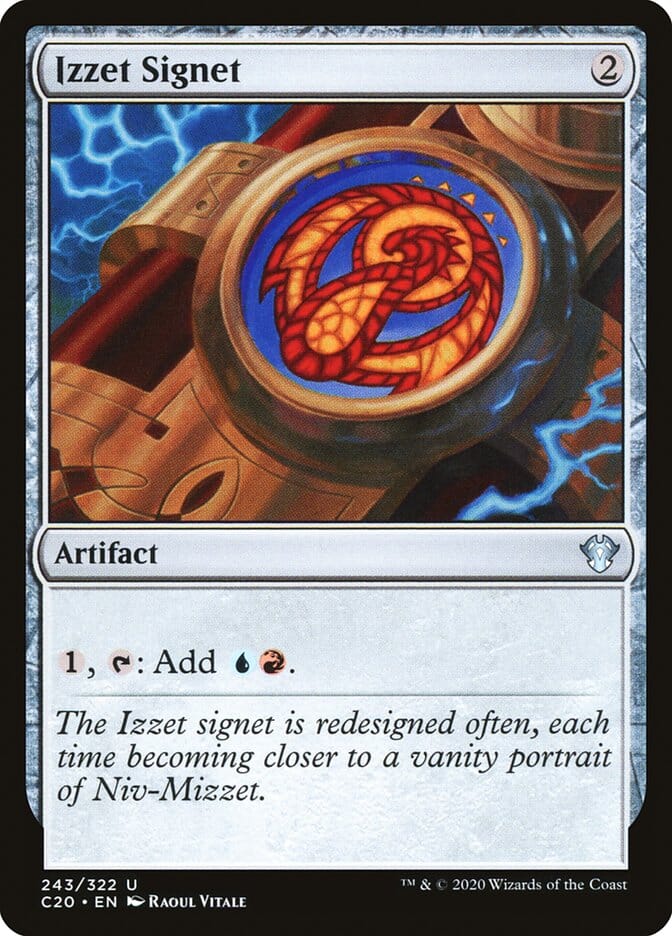 Izzet Signet [Commander 2020] MTG Single Magic: The Gathering  | Multizone: Comics And Games