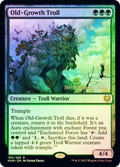 Old-Growth Troll [Kaldheim Prerelease Promos] MTG Single Magic: The Gathering  | Multizone: Comics And Games