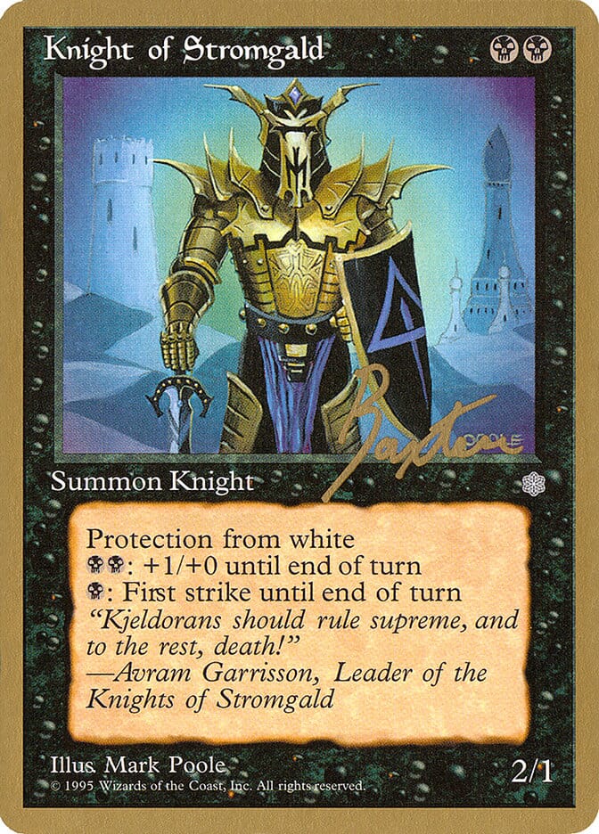 Knight of Stromgald (George Baxter) [Pro Tour Collector Set] MTG Single Magic: The Gathering  | Multizone: Comics And Games