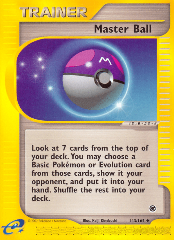Master Ball (143/165) [Expedition: Base Set] Pokemon Single Pokémon  | Multizone: Comics And Games