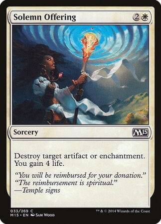 Solemn Offering [Magic 2015] MTG Single Magic: The Gathering  | Multizone: Comics And Games