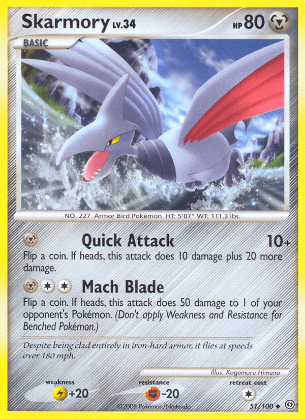 Skarmory (51/100) [Diamond & Pearl: Stormfront] Pokemon Single Pokémon  | Multizone: Comics And Games