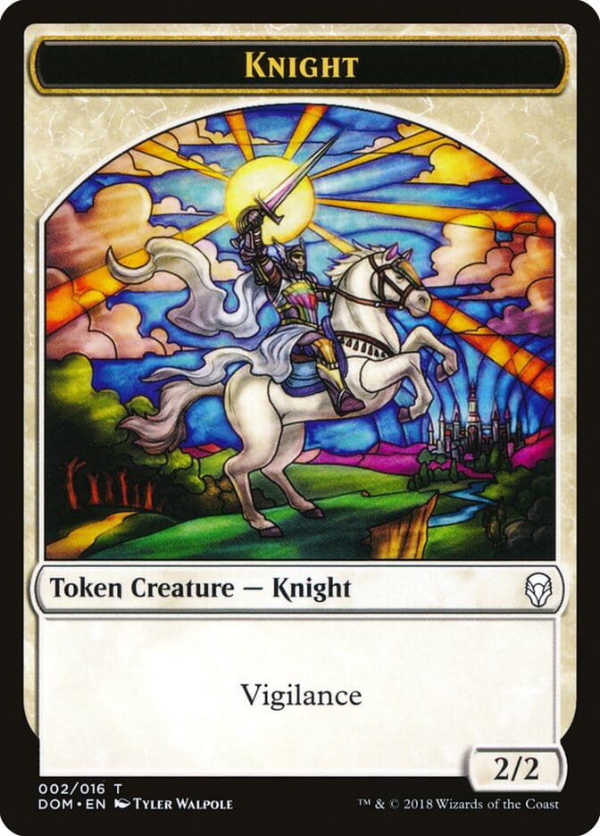 Knight (002/016) [Dominaria Tokens] MTG Single Magic: The Gathering  | Multizone: Comics And Games
