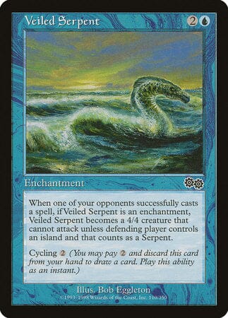 Veiled Serpent [Urza's Saga] MTG Single Magic: The Gathering  | Multizone: Comics And Games