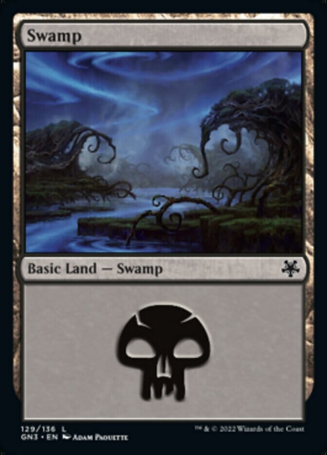 Swamp (129) [Game Night: Free-for-All] MTG Single Magic: The Gathering  | Multizone: Comics And Games