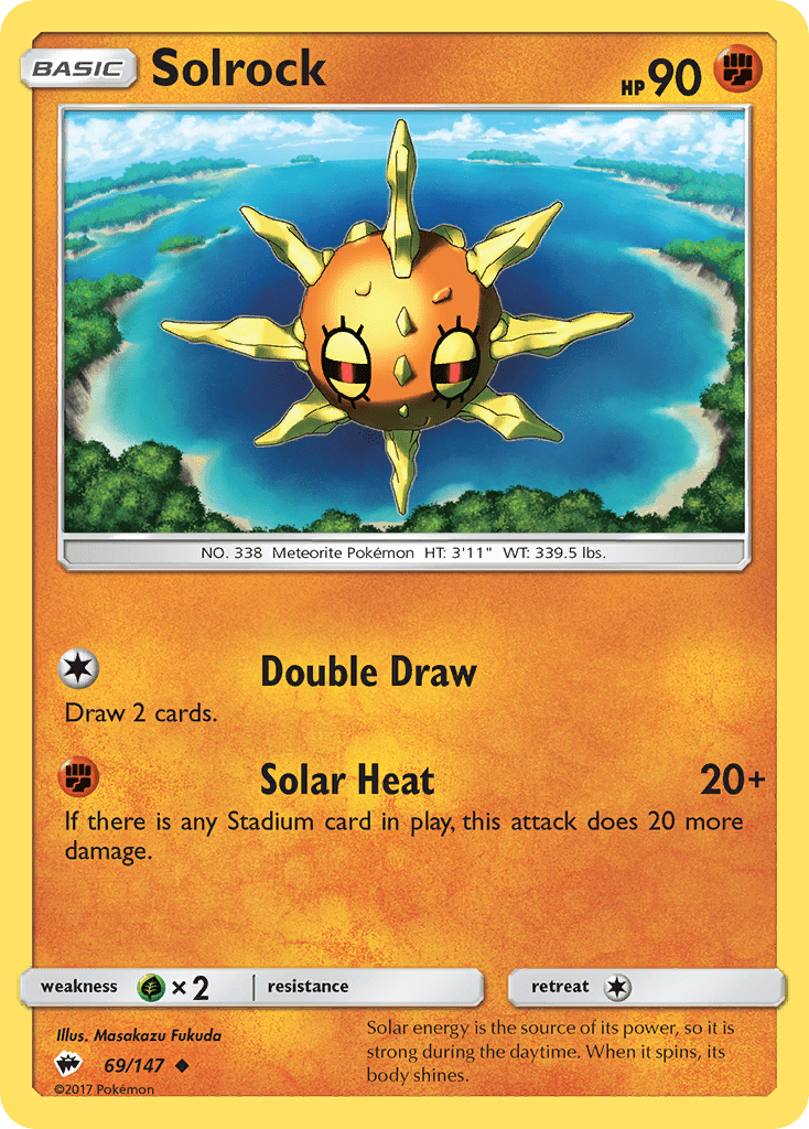 Solrock (69/147) [Sun & Moon: Burning Shadows] Pokemon Single Pokémon  | Multizone: Comics And Games