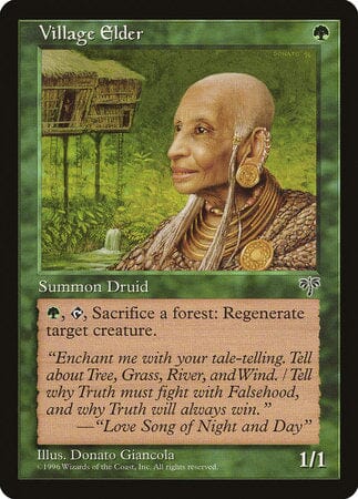 Village Elder [Mirage] MTG Single Magic: The Gathering  | Multizone: Comics And Games