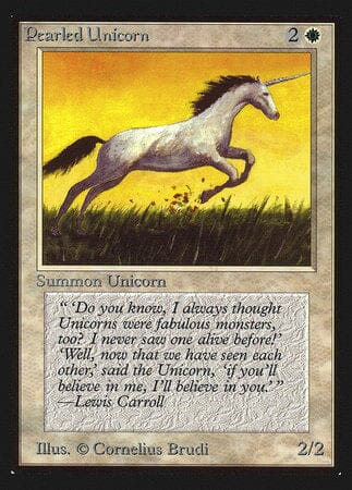 Pearled Unicorn (IE) [Intl. Collectors’ Edition] MTG Single Magic: The Gathering  | Multizone: Comics And Games