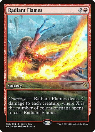 Radiant Flames [Battle for Zendikar Promos] MTG Single Magic: The Gathering  | Multizone: Comics And Games