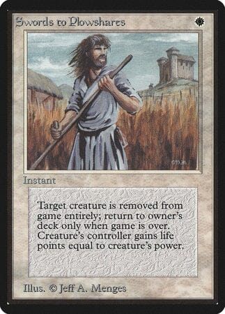 Swords to Plowshares [Limited Edition Beta] MTG Single Magic: The Gathering  | Multizone: Comics And Games