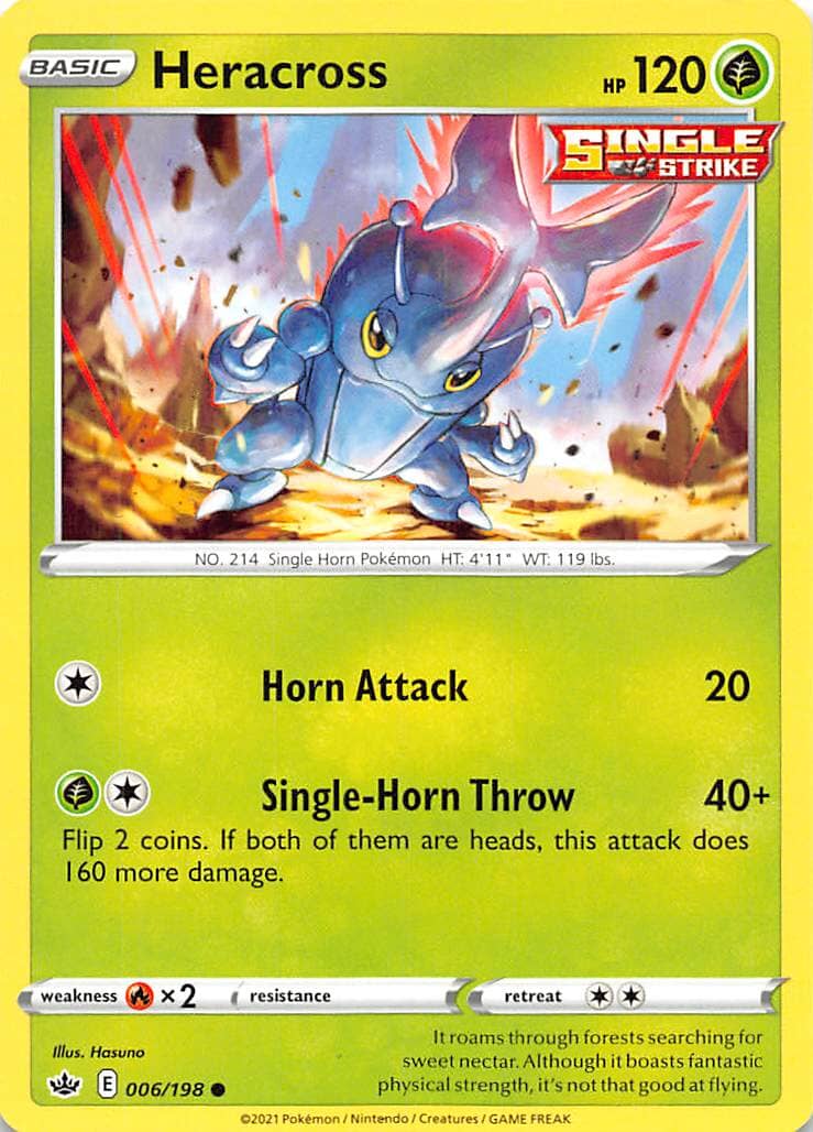 Heracross (006/198) [Sword & Shield: Chilling Reign] Pokemon Single Pokémon  | Multizone: Comics And Games