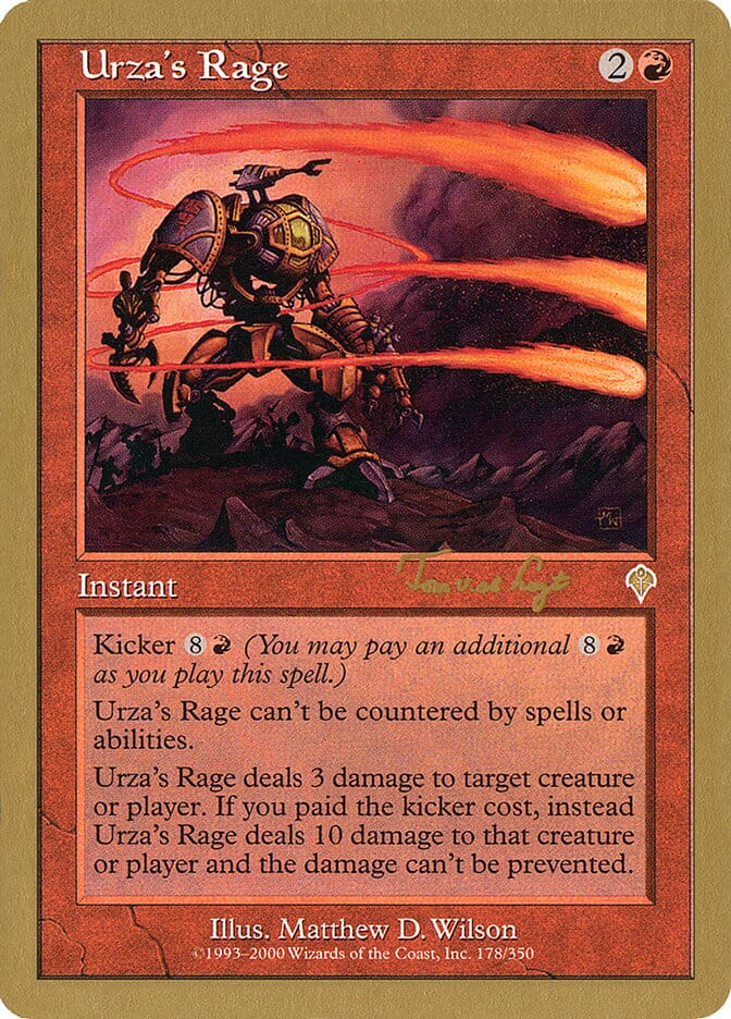 Urza's Rage (Tom van de Logt) [World Championship Decks 2001] MTG Single Magic: The Gathering  | Multizone: Comics And Games