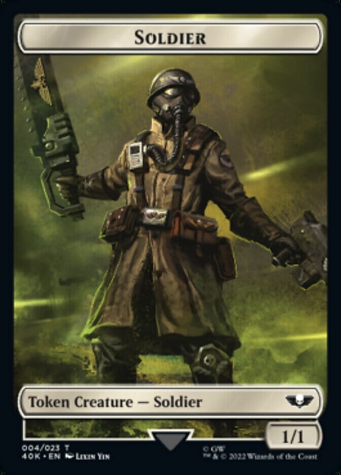 Soldier (004) // Arco-Flagellant Double-sided Token (Surge Foil) [Universes Beyond: Warhammer 40,000 Tokens] MTG Single Magic: The Gathering  | Multizone: Comics And Games