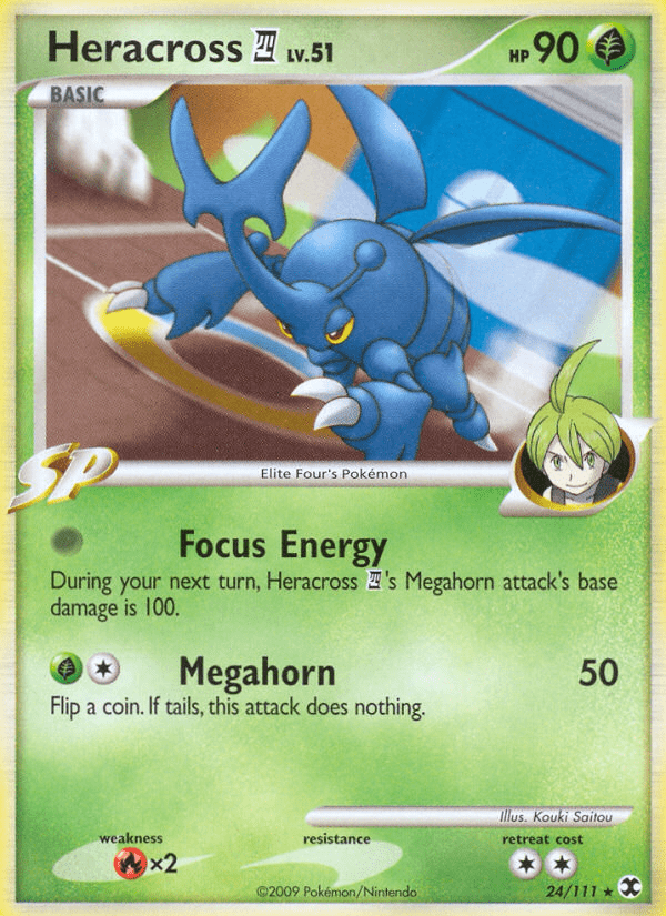 Heracross (24/111) [Platinum: Rising Rivals] Pokemon Single Pokémon  | Multizone: Comics And Games