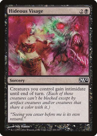 Hideous Visage [Magic 2012] MTG Single Magic: The Gathering  | Multizone: Comics And Games