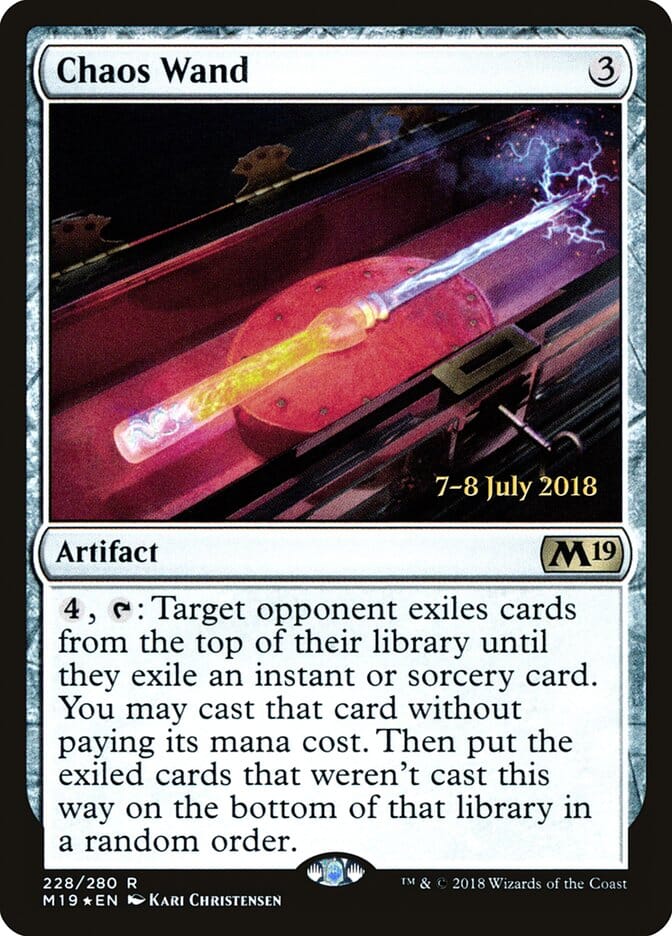 Chaos Wand [Core Set 2019 Prerelease Promos] MTG Single Magic: The Gathering  | Multizone: Comics And Games