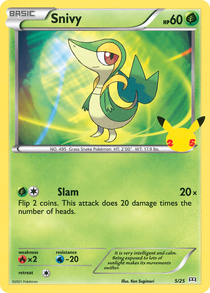 Snivy (5/25) [McDonald's 25th Anniversary] Pokemon Single Pokémon  | Multizone: Comics And Games