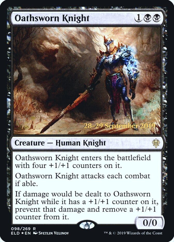 Oathsworn Knight [Throne of Eldraine Prerelease Promos] MTG Single Magic: The Gathering  | Multizone: Comics And Games
