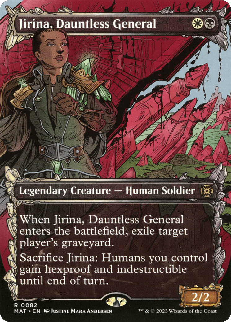 Jirina, Dauntless General (Showcase) [March of the Machine: The Aftermath] MTG Single Magic: The Gathering  | Multizone: Comics And Games