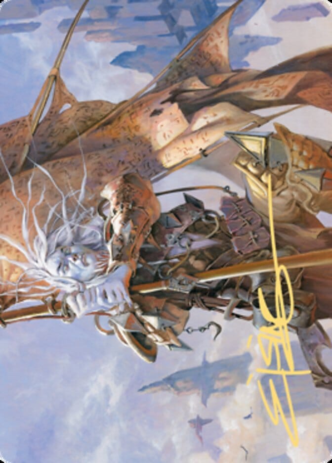 Sea Gate Banneret Art Card (Gold-Stamped Signature) [Zendikar Rising Art Series] MTG Single Magic: The Gathering  | Multizone: Comics And Games
