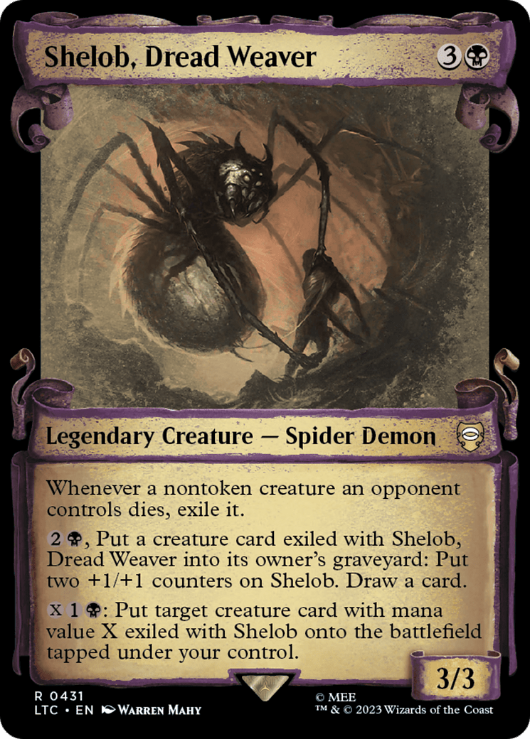 Shelob, Dread Weaver [The Lord of the Rings: Tales of Middle-Earth Commander Showcase Scrolls] MTG Single Magic: The Gathering  | Multizone: Comics And Games