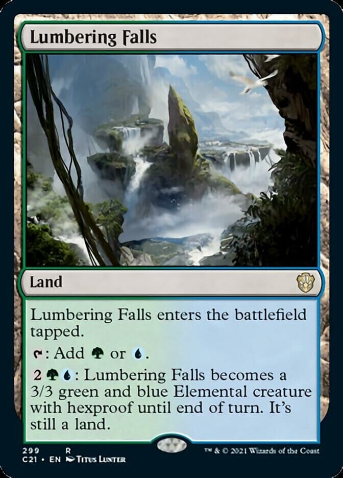 Lumbering Falls [Commander 2021] MTG Single Magic: The Gathering  | Multizone: Comics And Games