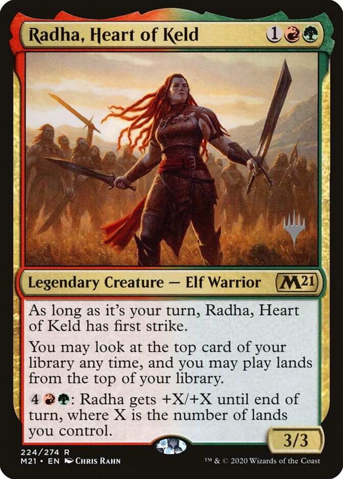 Radha, Heart of Keld (Promo Pack) [Core Set 2021 Promos] MTG Single Magic: The Gathering  | Multizone: Comics And Games