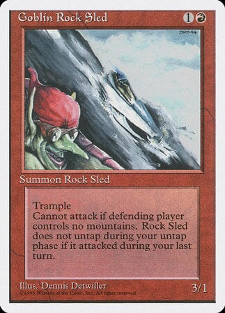 Goblin Rock Sled [Fourth Edition] MTG Single Magic: The Gathering  | Multizone: Comics And Games