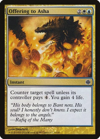 Offering to Asha [Alara Reborn] MTG Single Magic: The Gathering  | Multizone: Comics And Games