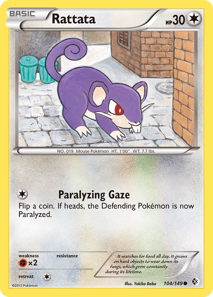 Rattata (104/149) [Black & White: Boundaries Crossed] Pokemon Single Pokémon  | Multizone: Comics And Games