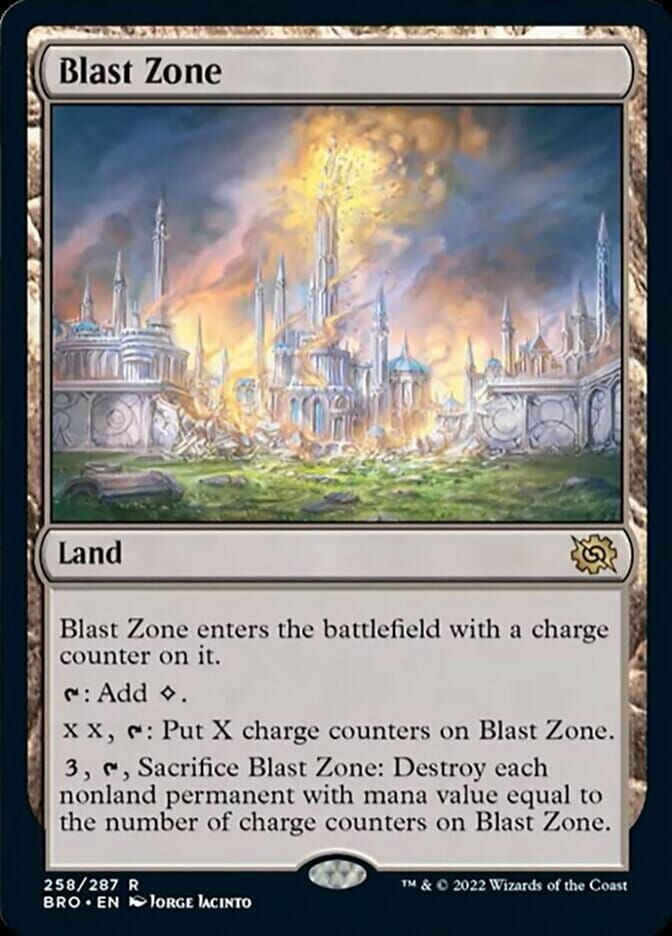 Blast Zone [The Brothers' War] MTG Single Magic: The Gathering  | Multizone: Comics And Games