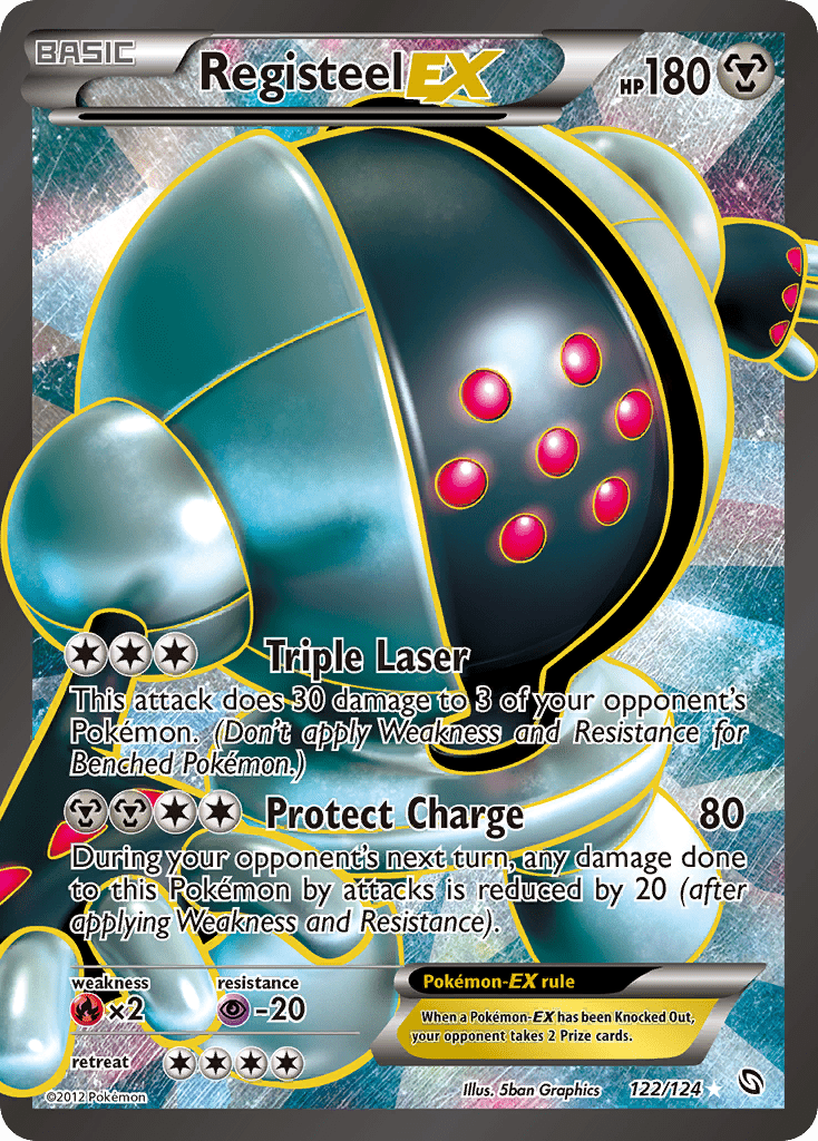Registeel EX (122/124) [Black & White: Dragons Exalted] Pokemon Single Pokémon  | Multizone: Comics And Games