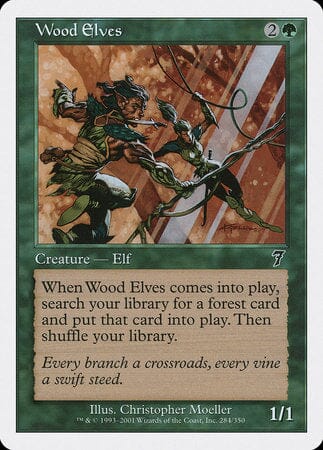 Wood Elves [Seventh Edition] MTG Single Magic: The Gathering  | Multizone: Comics And Games