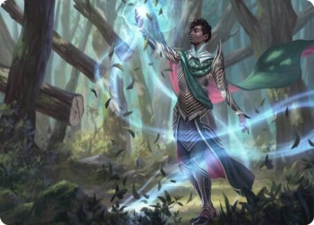 Dragonsguard Elite Art Card (15/81) [Strixhaven: School of Mages Art Series] MTG Single Magic: The Gathering  | Multizone: Comics And Games