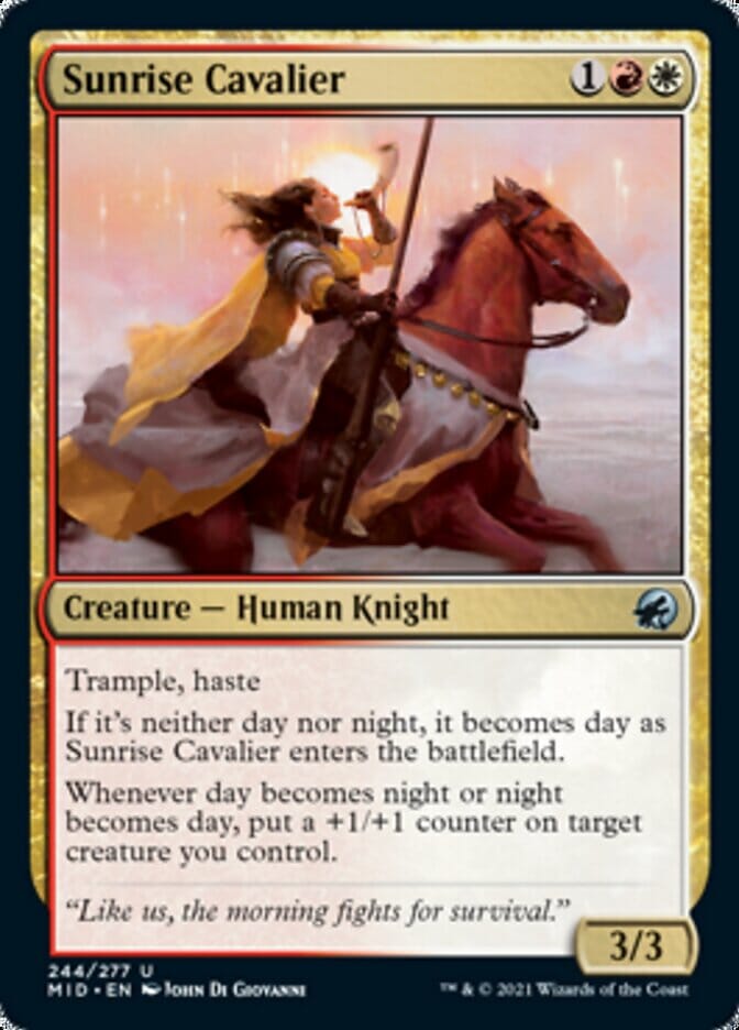 Sunrise Cavalier [Innistrad: Midnight Hunt] MTG Single Magic: The Gathering  | Multizone: Comics And Games