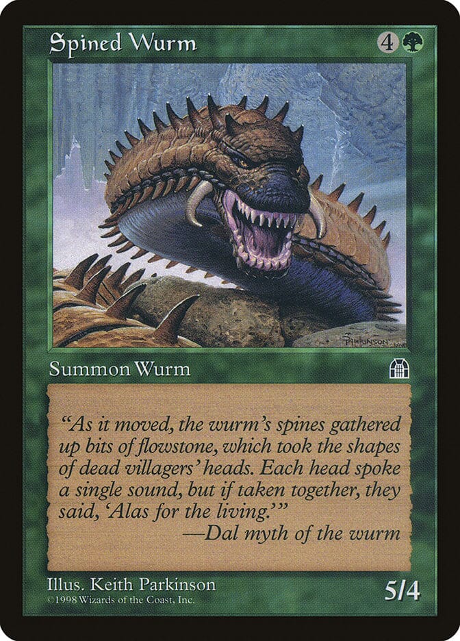 Spined Wurm [Stronghold] MTG Single Magic: The Gathering  | Multizone: Comics And Games
