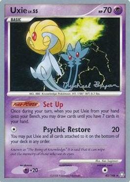 Uxie LV.55 (43/146) (Happy Luck - Mychael Bryan) [World Championships 2010] Pokemon Single Pokémon  | Multizone: Comics And Games
