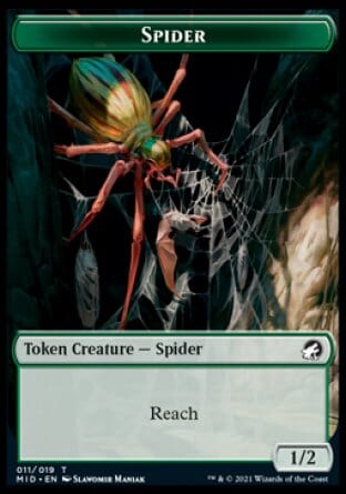 Beast (007) // Spider Double-Sided Token [Innistrad: Midnight Hunt Commander Tokens] MTG Single Magic: The Gathering  | Multizone: Comics And Games